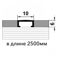 Профиль для кафельной плитки ПП 02 Профиль для кафельной плитки ПП 02