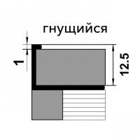 Профиль окантовочный ПК 02-12 Профиль окантовочный ПК 02-12