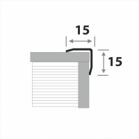 Профиль угловой защитный наружный ПУ 15-1