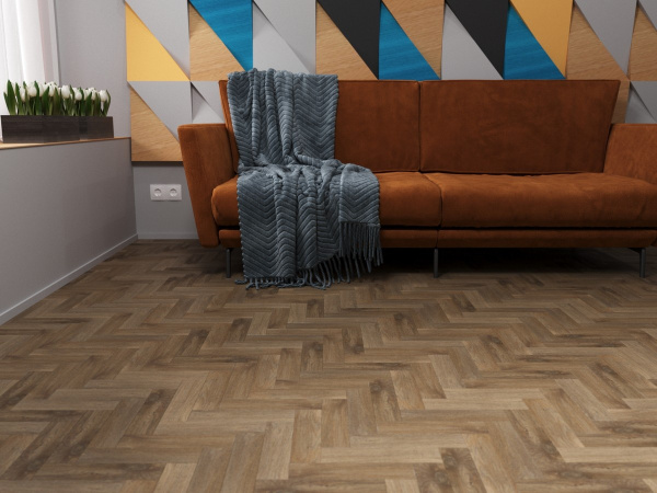 Кварц-виниловая плитка Fine Floor Rich Small Plank Дуб Лувр FF-004
