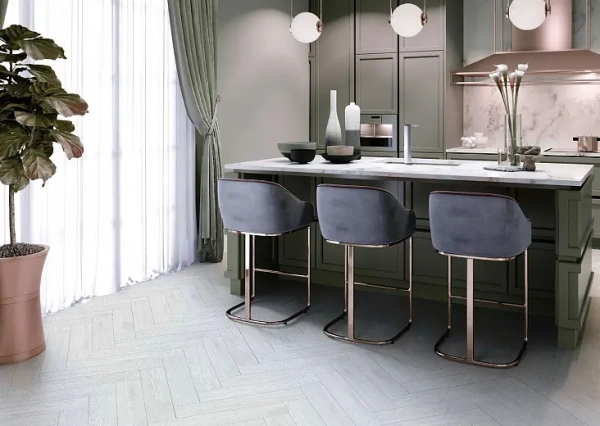 SPC ламинат Cronafloor Herringbone Дуб Нант H003