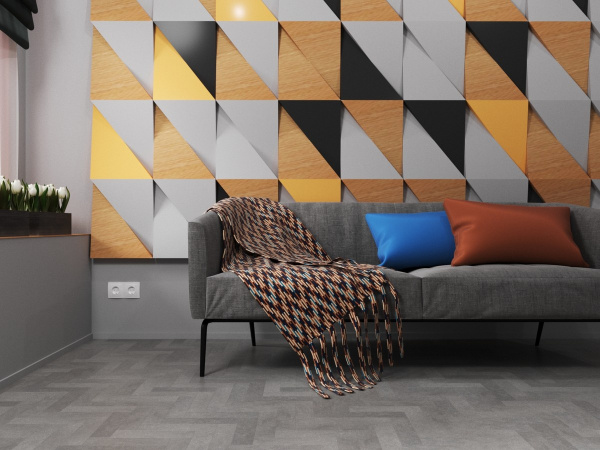 Кварц-виниловая плитка Fine Floor Stone Small Plank Кампс-Бей FF-488