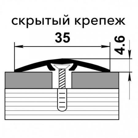 Профиль стыкоперекрывающий ПС п04-3