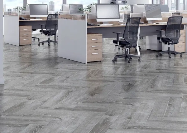 SPC ламинат Cronafloor Herringbone Дуб Страсбург H005