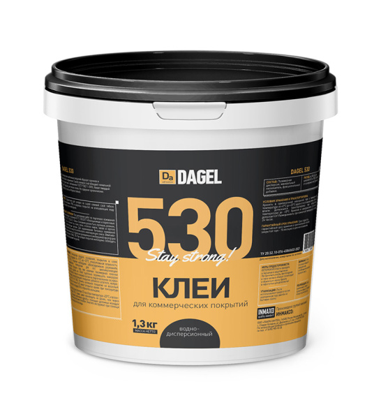 Клей для гибких напольных коммерческих покрытий DAGEL 530