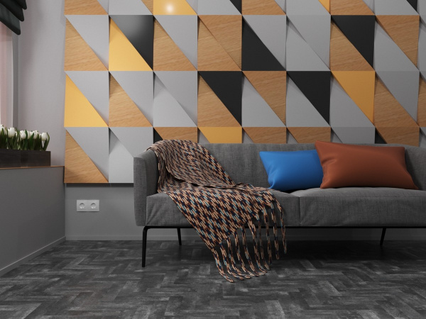 Кварц-виниловая плитка Fine Floor Stone Small Plank Дюранго FF-445