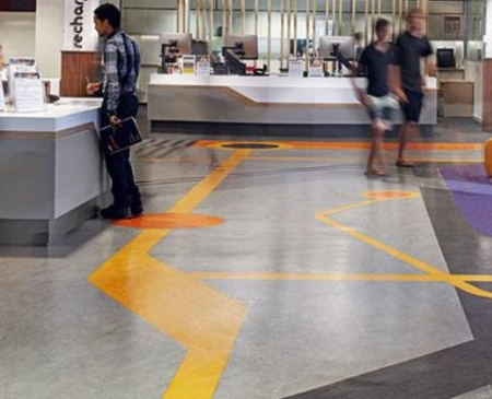 Натуральный линолеум Мармолеум FORBO ohmex 73146 serene grey