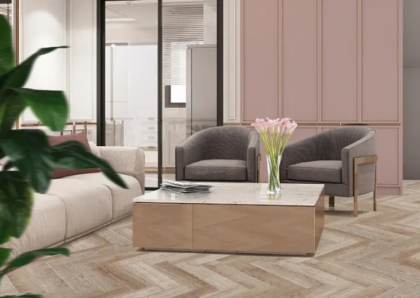 SPC ламинат Cronafloor Herringbone Дуб Лилль H007