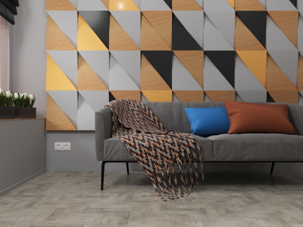 Кварц-виниловая плитка Fine Floor Stone Small Plank Джакарта FF-441