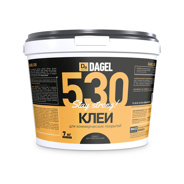 Клей для гибких напольных коммерческих покрытий DAGEL 530